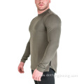 Tops leisure bodybuilding long sleeve tees